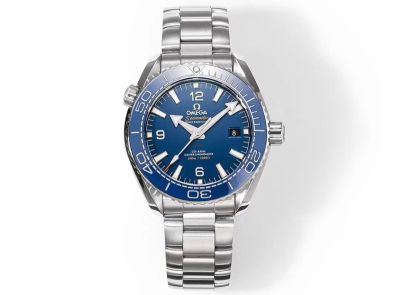 Omega Seamaster 8900 Movement 43.5MM 316L Steel Blue Face Men Mechanical Watch
